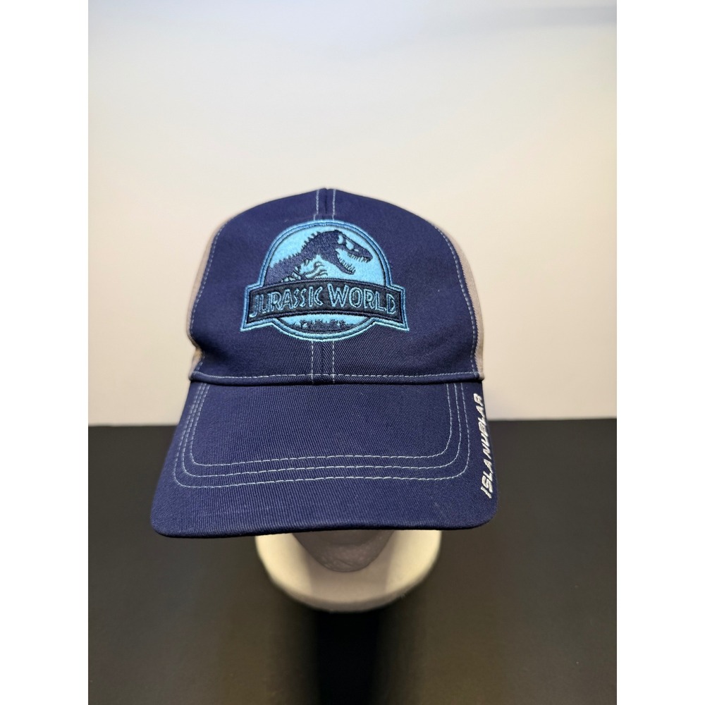 Jurassic World Universal Studios Hat Navy Grey Baseball Cap Adult
